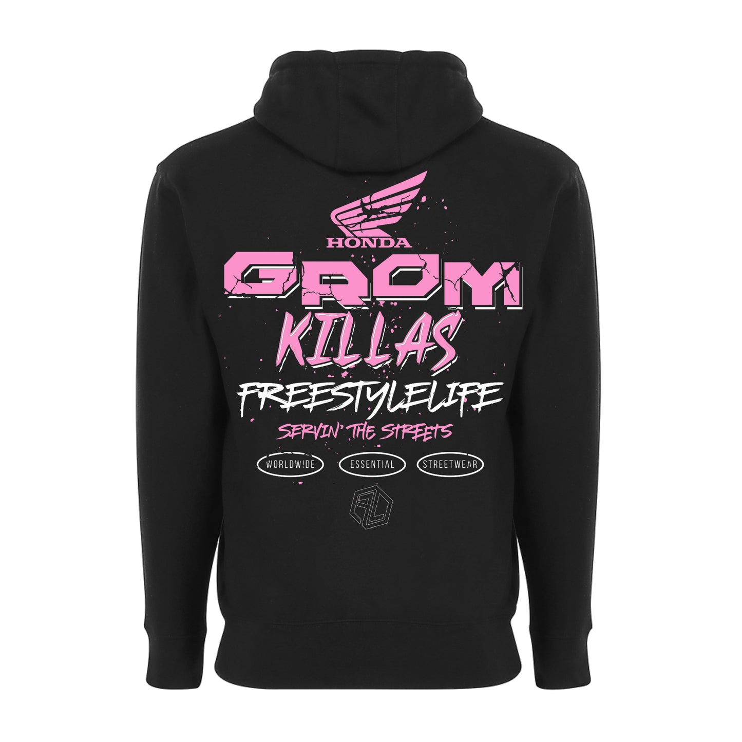 Grom Killas Hoodie - Pink Ink