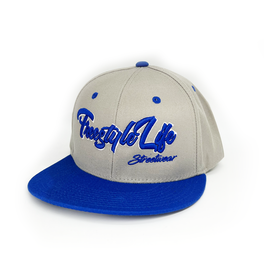 Freestylelife Streetwear Snapback - Gray/Blue