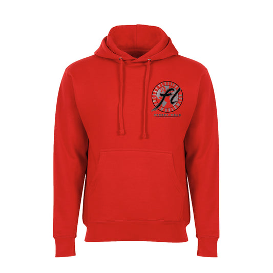FL Brush Logo Hoodie - Red