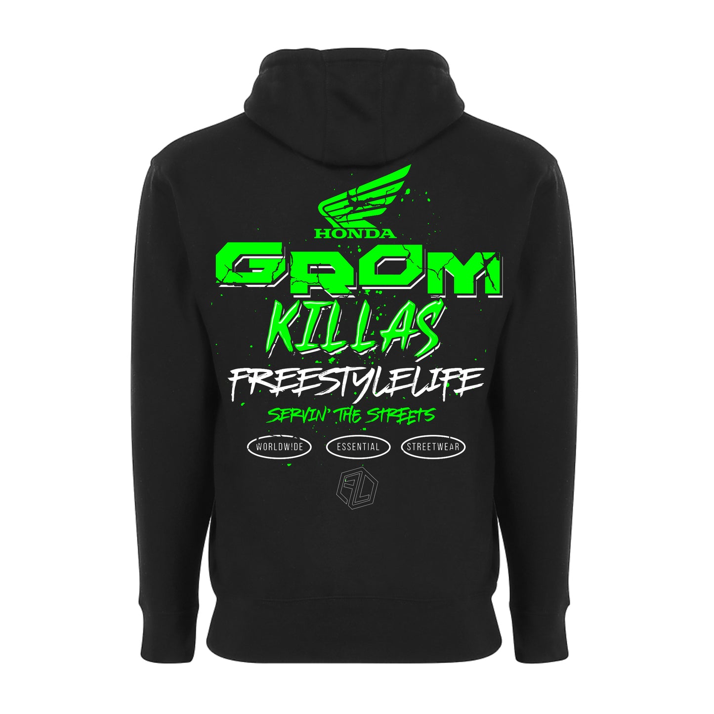 Grom Killas Hoodie - Green Ink