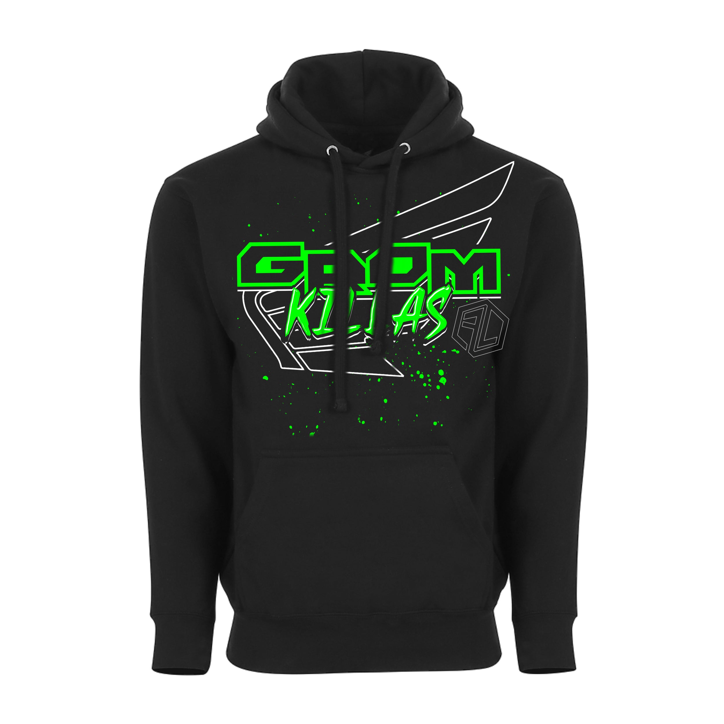 Grom Killas Hoodie - Green Ink – Freestylelife Co.